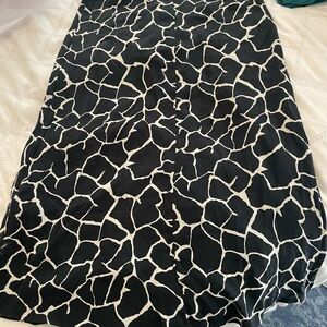 Whistles Black and White Patterned Skirt